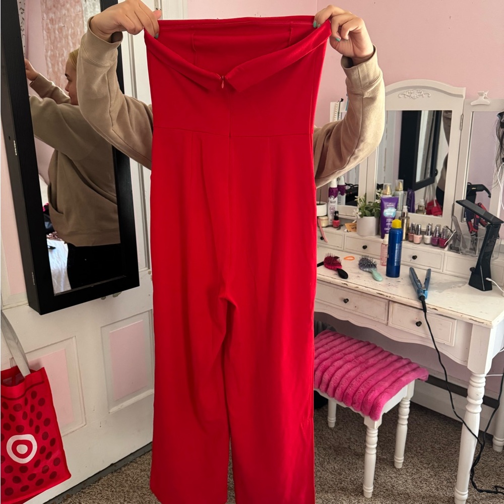Elegant Red Jumpsuit